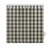 Menzies Black & White Ancient Tartan Shower Curtain